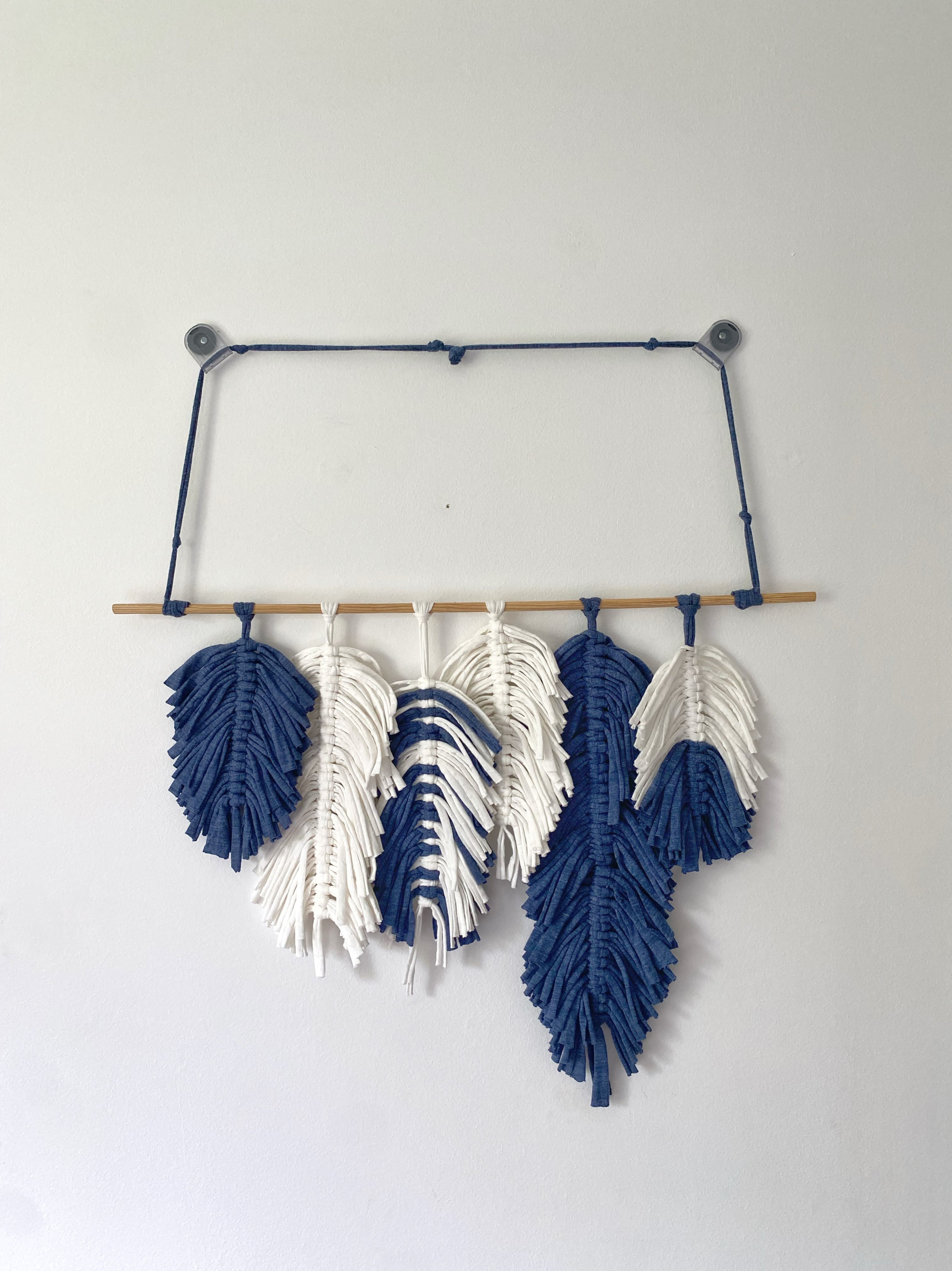 boho-blue-macrame-leaf-wall-decor-main