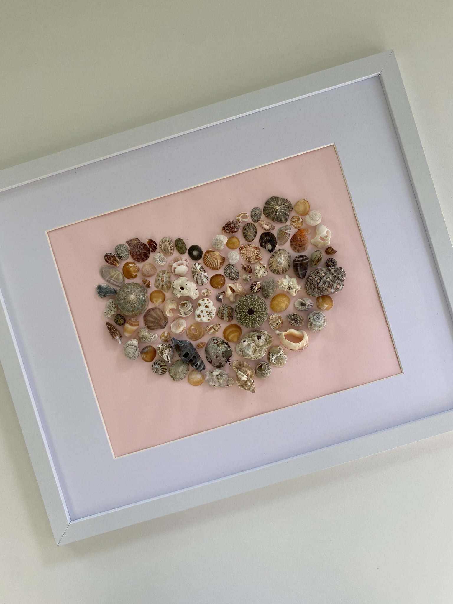 frame-with-heart-of-seashells-on-pink-background-main